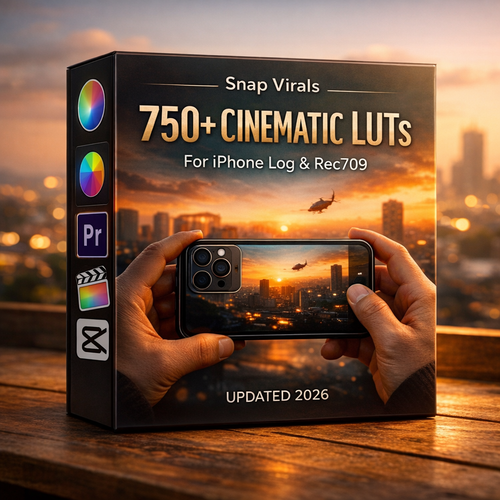 750+ Cinematic LUT's By Digitova ™